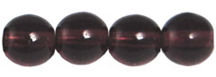 Round Beads 6mm (loose) : Dk Amethyst