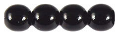 Round Beads 6mm (loose) : Jet