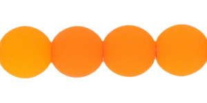 Round Beads 6mm : Neon Orange