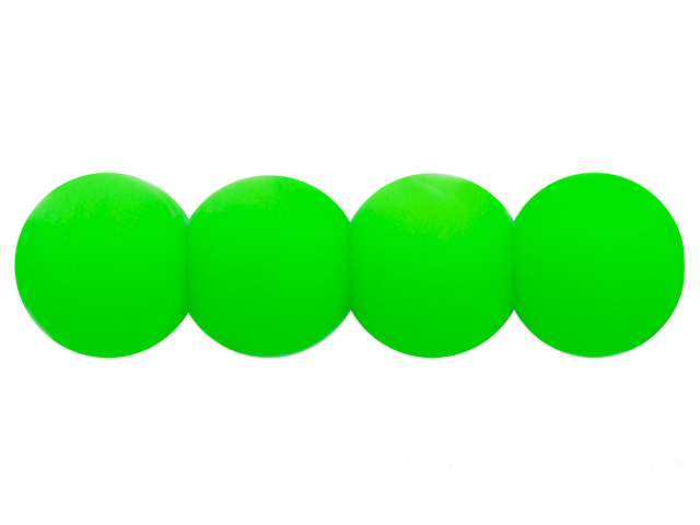 Round Beads 6mm : Neon Green