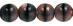 Round Beads 6mm (loose) : Pink w/Black Stripe