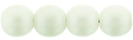Round Beads 6mm (loose) : Powdery - Pastel White