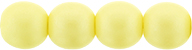 Round Beads 6mm (loose) : Powdery - Pastel Yellow