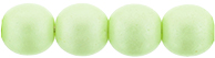 Round Beads 6mm (loose) : Powdery - Pastel Lime