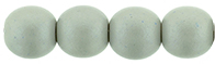 Round Beads 6mm (loose) : Powdery - Pastel Gray