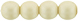 Round Beads 6mm (loose) : Powdery - Beige