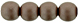 Round Beads 6mm (loose) : Powdery - Brown