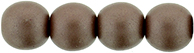 Round Beads 6mm (loose) : Powdery - Brown