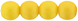 Round Beads 6mm (loose) : Powdery - Sunflower