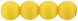 Round Beads 6mm (loose) : Powdery - Sunflower