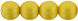 Round Beads 6mm (loose) : Powdery - Yellow