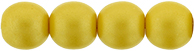 Round Beads 6mm (loose) : Powdery - Yellow