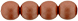 Round Beads 6mm (loose) : Powdery - Copper