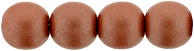 Round Beads 6mm (loose) : Powdery - Copper