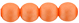 Round Beads 6mm (loose) : Powdery - Orange