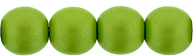 Round Beads 6mm (loose) : Powdery - Lime