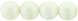 Round Beads 6mm (loose) : Powdery - Ivory