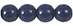 Round Beads 6mm (loose) : Navy Blue