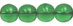 Round Beads 6mm (loose) : Green Emerald