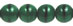 Round Beads 6mm (loose) : Opaque Green w/Black
