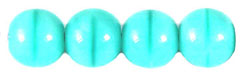 Round Beads 6mm (loose) : Opaque Azure Turquoise