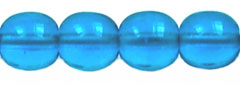 Round Beads 6mm (loose) : Capri Blue