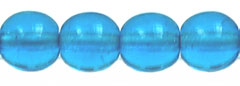 Round Beads 6mm (loose) : Dk Capri Blue