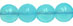 Round Beads 6mm (loose) : Milky Aquamarine