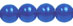 Round Beads 6mm (loose) : Opaque Blue