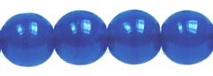 Round Beads 6mm (loose) : Opaque Blue