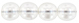 Round Beads 6mm (loose) : Transparent Pearl - Brilliant White