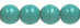 Round Beads 6mm (loose) : Opaque Turquoise