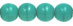 Round Beads 6mm (loose) : Opaque Turquoise