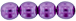 Round Beads 6mm (loose) : Transparent Pearl - Grape