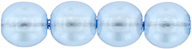 Round Beads 6mm (loose) : Transparent Pearl - Light Sky