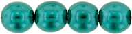 Round Beads 6mm (loose) : Transparent Pearl - Deep Reef