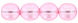 Round Beads 6mm (loose) : Transparent Pearl - Flamingo