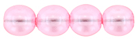 Round Beads 6mm (loose) : Transparent Pearl - Flamingo