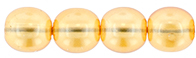 Round Beads 6mm (loose) : Transparent Pearl - Fall Sunset