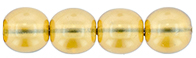 Round Beads 6mm (loose) : Transparent Pearl - Sepia