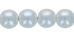 Round Beads 6mm (loose) : Pearl Coat - White