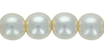 Round Beads 6mm (loose) : Pearl Coat - Vanilla