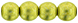 Round Beads 6mm (loose) : ColorTrends: Saturated Metallic Primrose Yellow