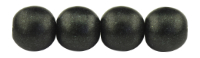 Round Beads 6mm (loose) : Metallic Suede - Dk Forest