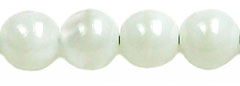 Round Beads 6mm (loose) : Lemon Swirl