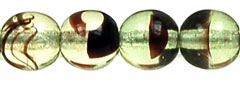 Round Beads 6mm (loose) : Jonquil Tortoise