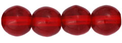 Round Beads 6mm (loose) : Siam Ruby