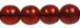Round Beads 6mm (loose) : Oxblood