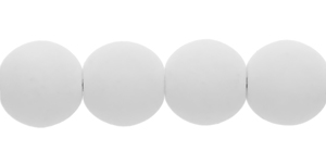 Round Beads 6mm (loose) : Bondeli White