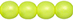 Round Beads 6mm (loose) : Neon Yellow